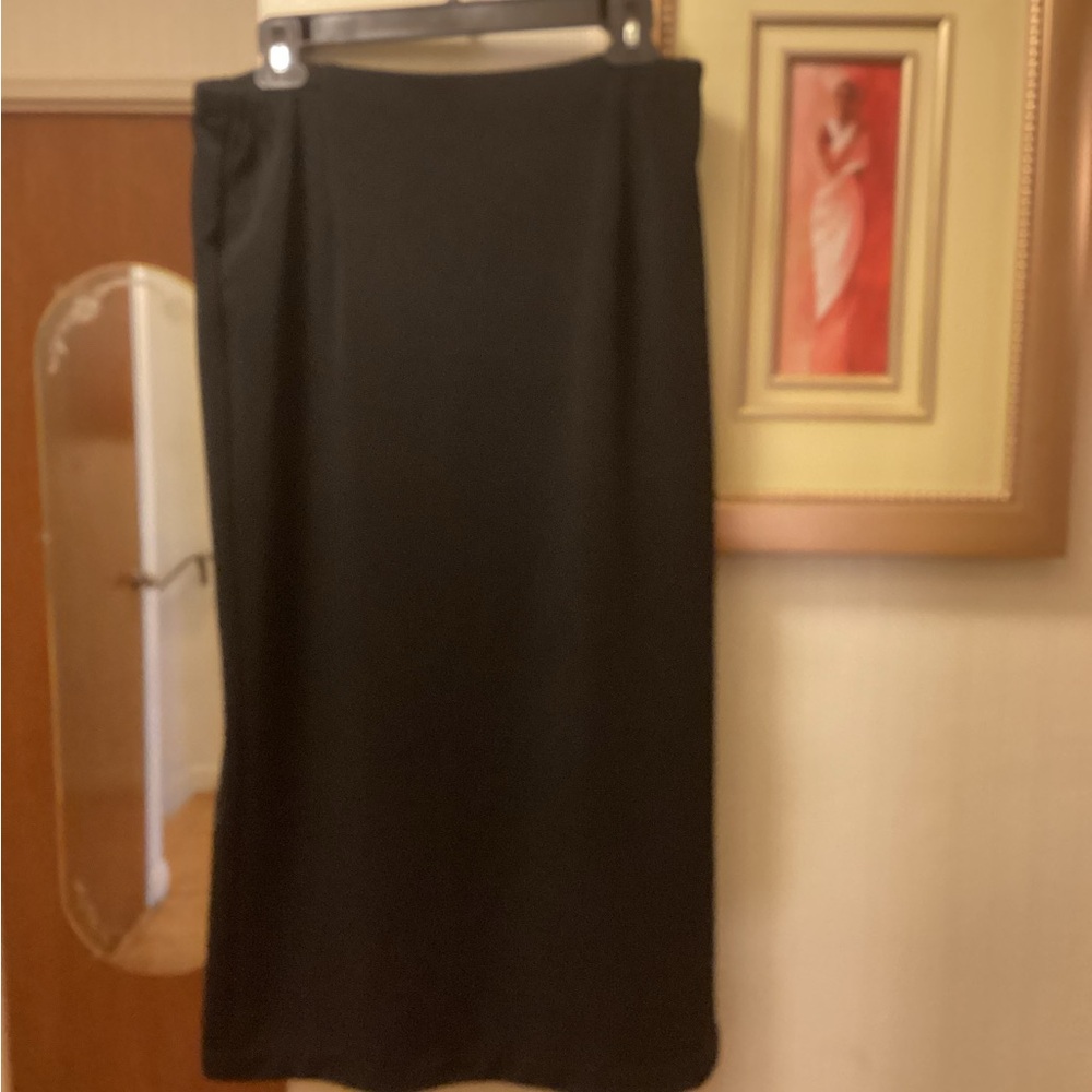 Chico's Black Pencil Midi Skirt for Work Sz 14 $17.